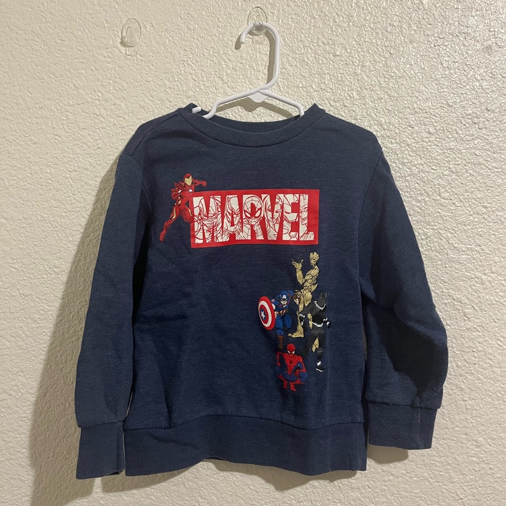 Marvel Kids Dark Blue Superhero Sweatshirt
